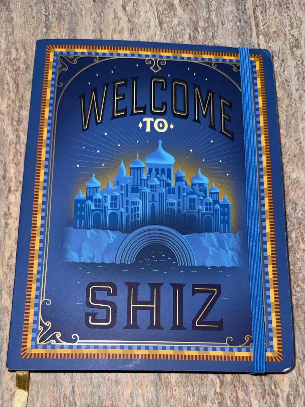 Welcome to Shiz Blue Hardcover Journal